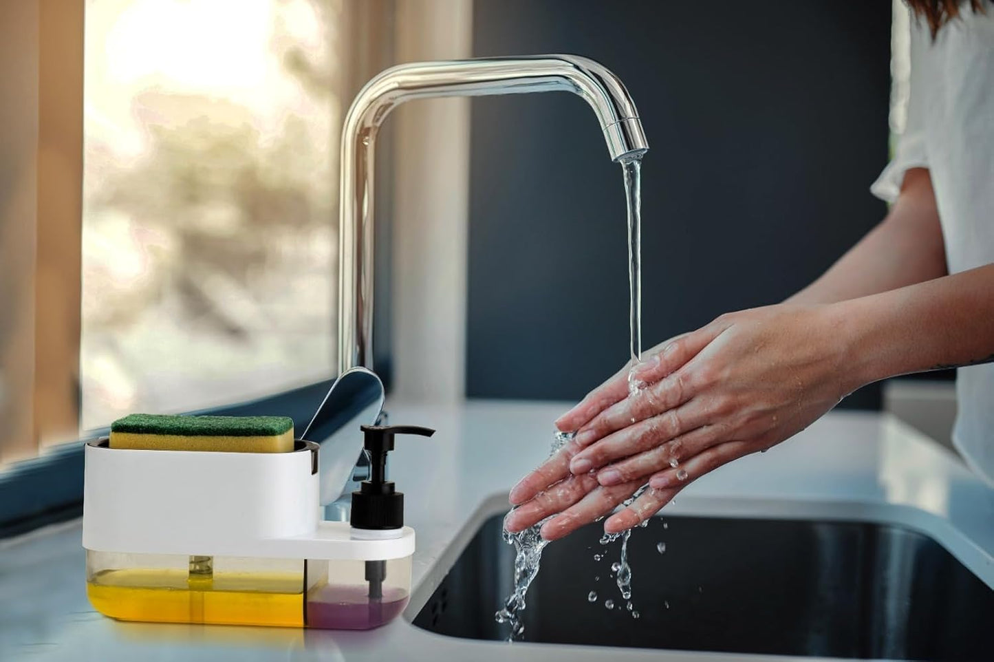 3-in-1 Soap Pump Dispenser for Kitchen and Bathroom